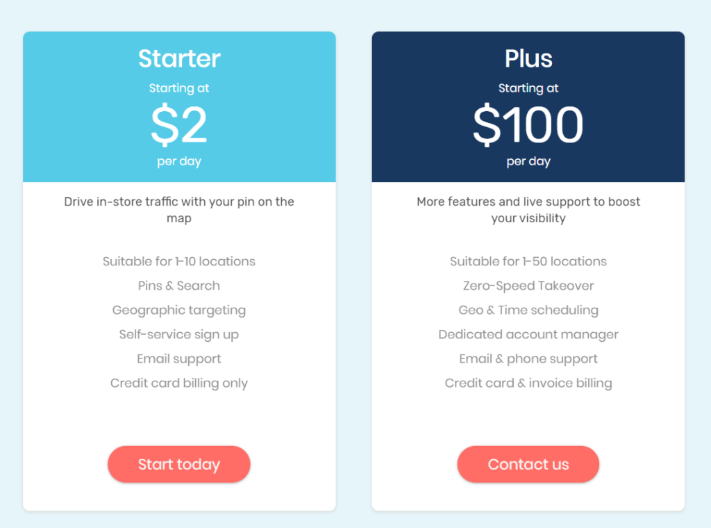 waze local basic pricing