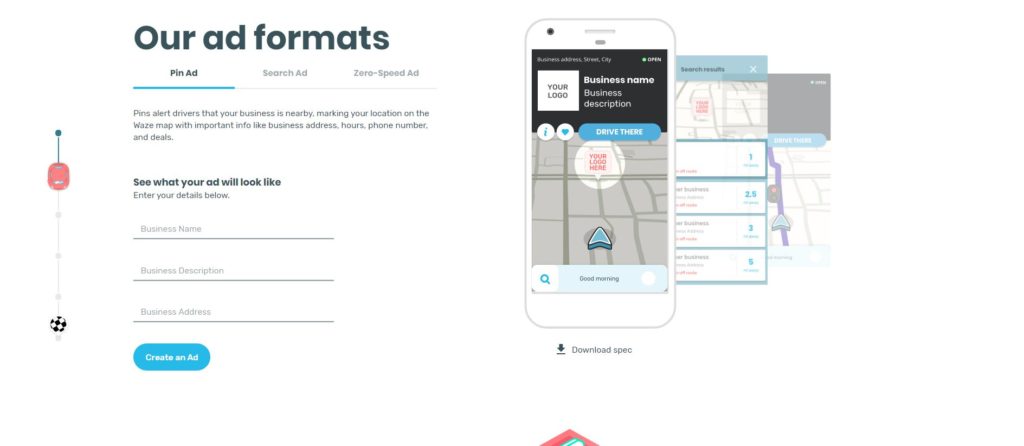 Waze ads formats